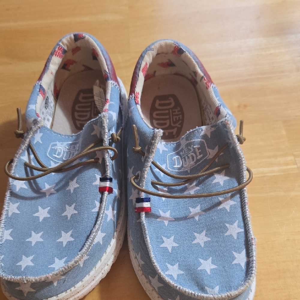 Hey Dude Kids' Wally Red, White and Blue